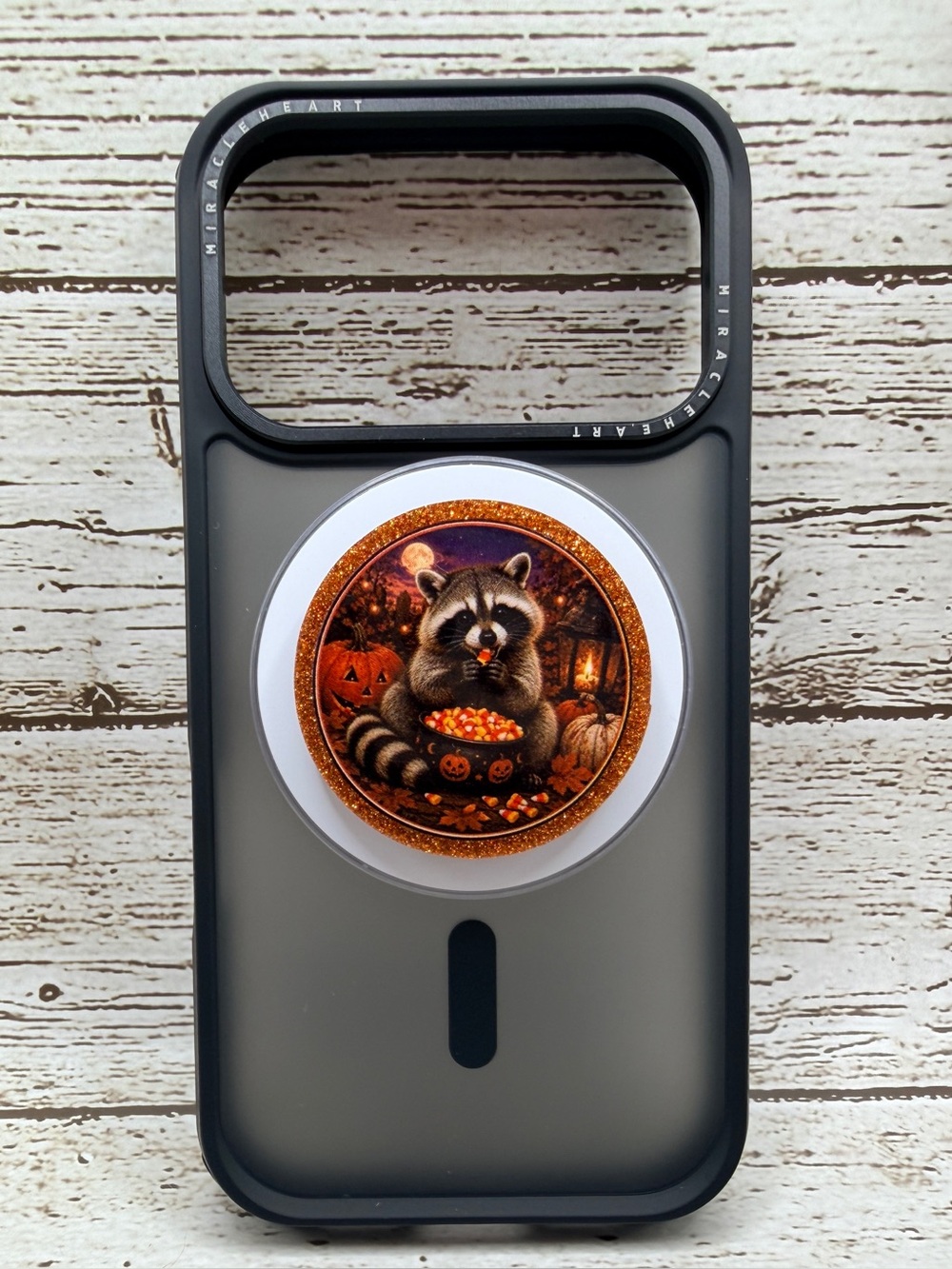 Raccoon Halloween Phone Grip